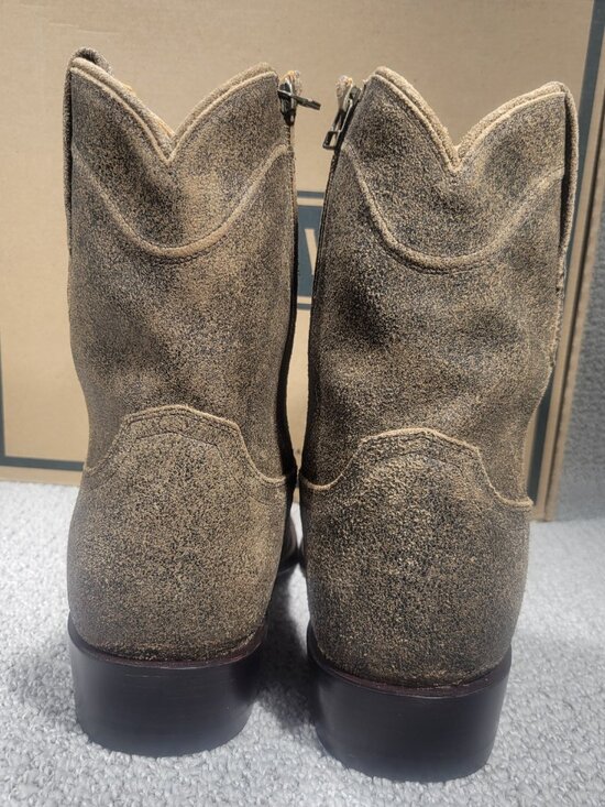 Tecovas The Dean Men\'s US Size 8.5 EE Granite Suede Western Zip Boots main image 8